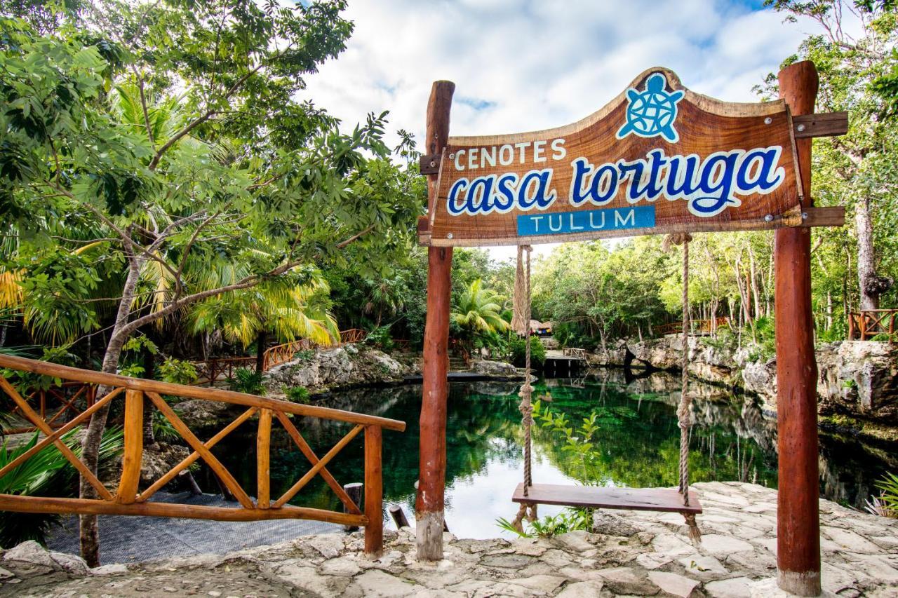 Hotel Casa Tortuga Tulum - Cenotes Park Inclusive Exterior foto