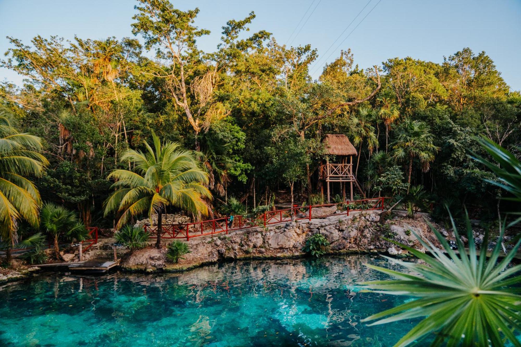 Hotel Casa Tortuga Tulum - Cenotes Park Inclusive Exterior foto X-Carett Cenote