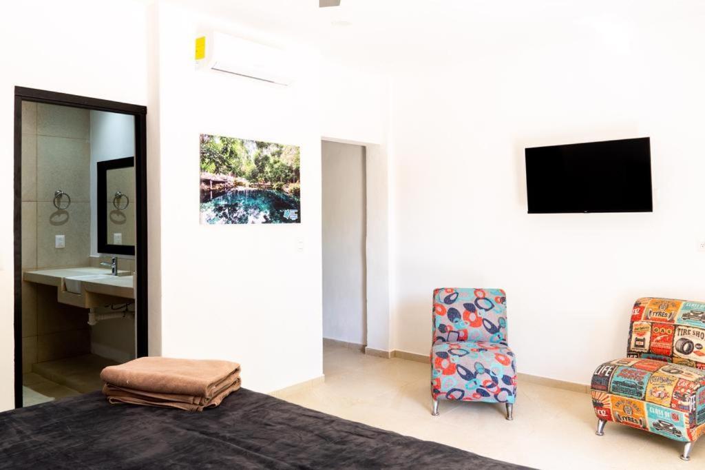 Hotel Casa Tortuga Tulum - Cenotes Park Inclusive Exterior foto A room at the hotel